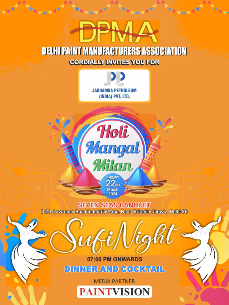 Over 500 Manufacturers attended the Holi Mangal Milan Event 2024 by the Delhi Paint Manufacturers Association